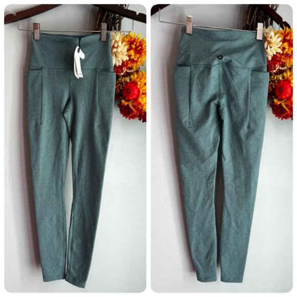 ****SOLD**prAna Heavana Pocket Womens High Rise Legging Size XS in Cool Dusk - Picture 1 of 8